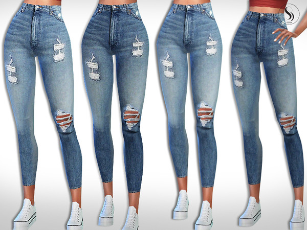 The Sims Resource - Wrangler Super High Waist Jeans