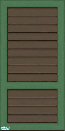 Sims 2 — Brown & Green Siding Part 1 - Wall by karlik-nos — Brown and green horizontal paneling for the exterior.