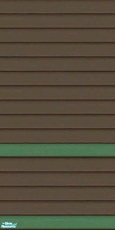 Sims 2 — Brown & Green Siding Part 1 - Wall by karlik-nos — Brown and green horizontal paneling for the exterior.