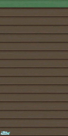 Sims 2 — Brown & Green Siding Part 1 - Wall by karlik-nos — Brown and green horizontal paneling for the exterior.