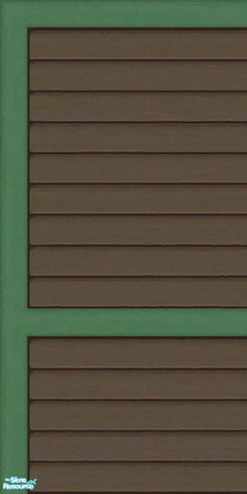 Sims 2 — Brown & Green Siding Part 1 - Wall by karlik-nos — Brown and green horizontal paneling for the exterior.