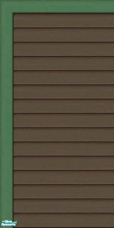 Sims 2 — Brown & Green Siding Part 1 - Wall by karlik-nos — Brown and green horizontal paneling for the exterior.