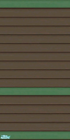 Sims 2 — Brown & Green Siding Part 1 - Wall by karlik-nos — Brown and green horizontal paneling for the exterior.