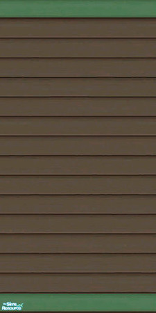 Sims 2 — Brown & Green Siding Part 1 - Wall by karlik-nos — Brown and green horizontal paneling for the exterior.