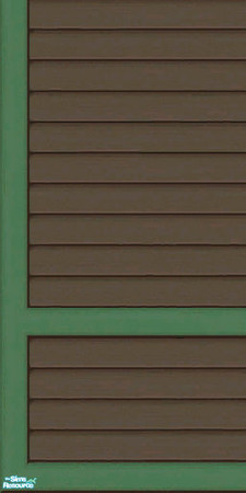 Sims 2 — Brown & Green Siding Part 1 - Wall by karlik-nos — Brown and green horizontal paneling for the exterior.