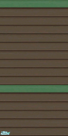 Sims 2 — Brown & Green Siding Part 1 - Wall by karlik-nos — Brown and green horizontal paneling for the exterior.