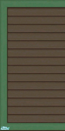 Sims 2 — Brown & Green Siding Part 1 - Wall by karlik-nos — Brown and green horizontal paneling for the exterior.