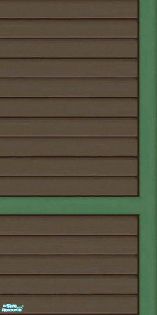 Sims 2 — Brown & Green Siding Part 1 - Wall by karlik-nos — Brown and green horizontal paneling for the exterior.
