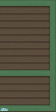 Sims 2 — Brown & Green Siding Part 1 - Wall by karlik-nos — Brown and green horizontal paneling for the exterior.