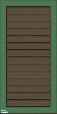 Sims 2 — Brown & Green Siding Part 1 - Wall by karlik-nos — Brown and green horizontal paneling for the exterior.