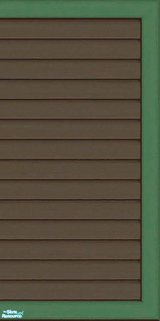 Sims 2 — Brown & Green Siding Part 1 - Wall by karlik-nos — Brown and green horizontal paneling for the exterior.