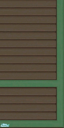 Sims 2 — Brown & Green Siding Part 1 - Wall by karlik-nos — Brown and green horizontal paneling for the exterior.