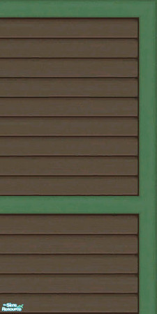 Sims 2 — Brown & Green Siding Part 1 - Wall by karlik-nos — Brown and green horizontal paneling for the exterior.