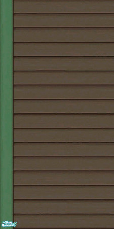 Sims 2 — Brown & Green Siding Part 1 - Wall by karlik-nos — Brown and green horizontal paneling for the exterior.