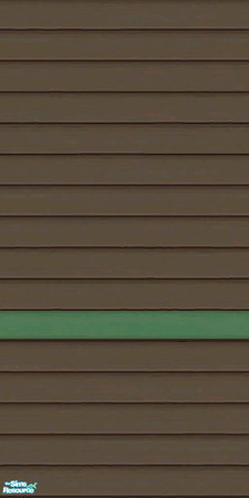 Sims 2 — Brown & Green Siding Part 1 - Wall by karlik-nos — Brown and green horizontal paneling for the exterior.