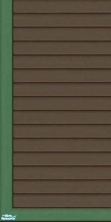 Sims 2 — Brown & Green Siding Part 1 - Wall by karlik-nos — Brown and green horizontal paneling for the exterior.
