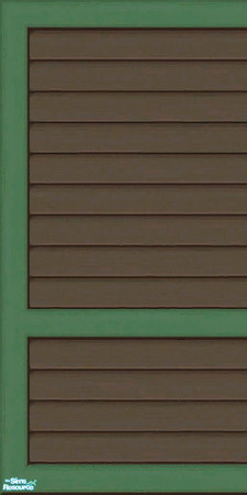 Sims 2 — Brown & Green Siding Part 1 - Wall by karlik-nos — Brown and green horizontal paneling for the exterior.