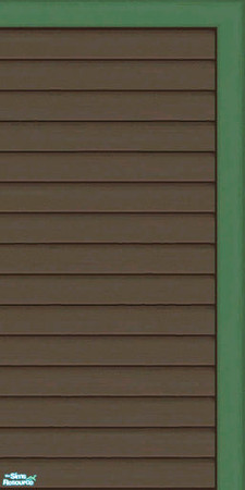 Sims 2 — Brown & Green Siding Part 1 - Wall by karlik-nos — Brown and green horizontal paneling for the exterior.