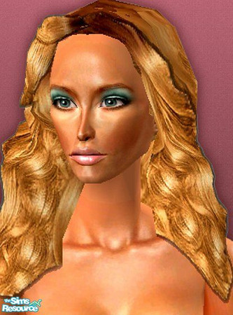 Sims 2 — 70's glam -Blonde by ayabaka123 — this hair is very 70's and inspired by the hair off the roberto cavalli
