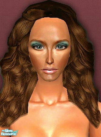 Sims 2 — 70's glam - Brown by ayabaka123 — this hair is very 70's and inspired by the hair off the roberto cavalli