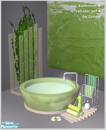 Sims 2 — LLC Bathroom B - Recolor set 4 by Sunair — LLC Bathroom B - Recolor set 4 (nature)