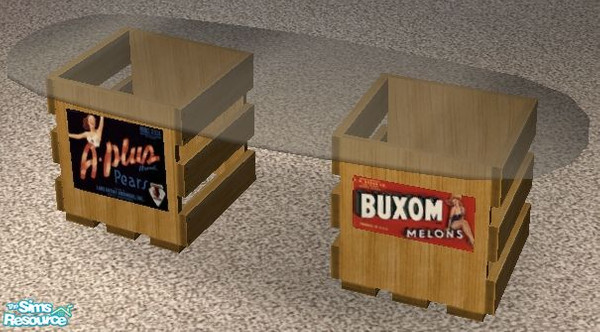 Sims 2 — Crate Coffee Table - Crates color 1 by Dr Pixel — Crates color option for the Crate Coffee Table