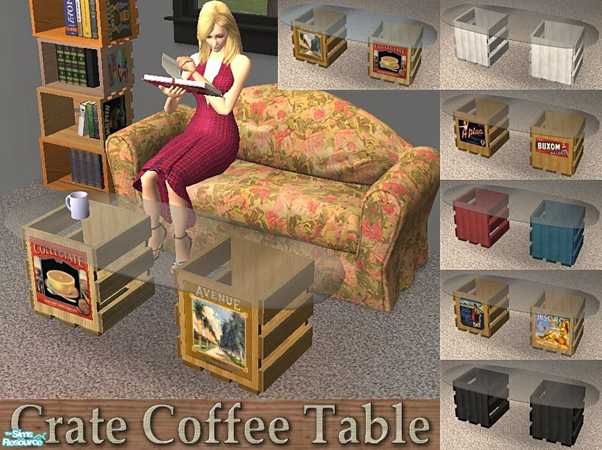 The Sims Resource Crate Coffee Table