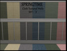 Sims 4 — Springtime Cloth Textured Walls Part 3 by megsimple2 — Springtime Cloth Textured Walls White wood Trim