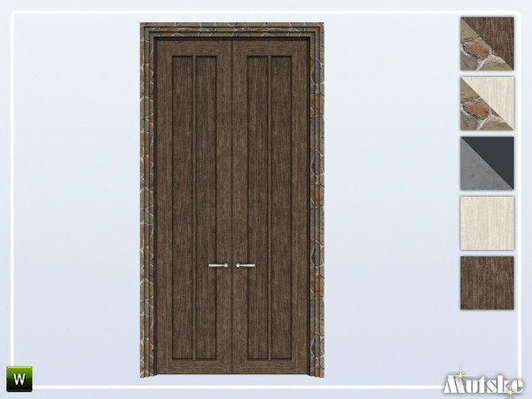 Sims 4 — Wilmer Mid Door Privat 3x1 by Mutske — This door is part of the Wilmer Constructionset. Made by Mutske@TSR. 