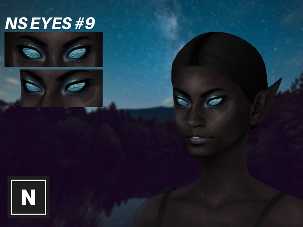 Sims 4 — NS Eyes #9 - UNDER by networksims — A set of eyes with a sea image. Please make sure laptop mode is disabled and