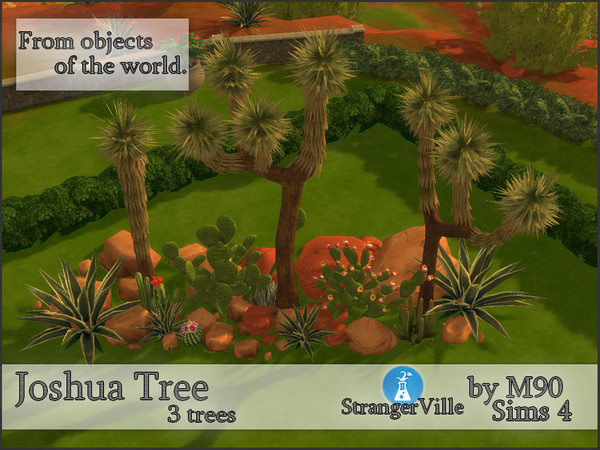 Sims 4 — Joshua Tree - REQUIRES STRANGERVILLE by Mircia90 — Joshua Tree from the StrangeVille. From objects of the world.
