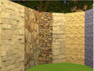 Sims 4 — 5 Rock Wall Swatches by BELLAF411 — -5 rock wall swatches -Realistic 