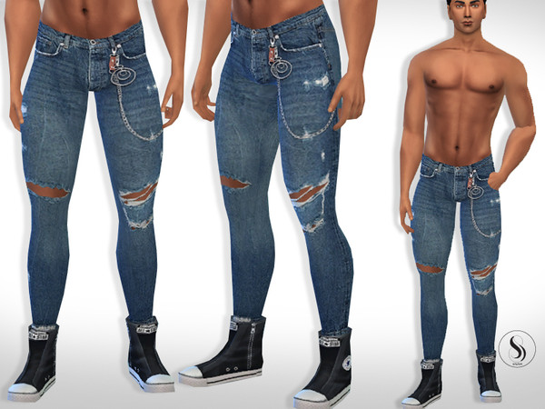 Zara - Slim Cropped Jeans - Light Blue - Men