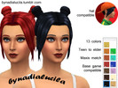 Sims 4 — "Bunbun" Female Hair by bynadialucila — Maxis match hair, comes in 13 colors hat compatible, base game