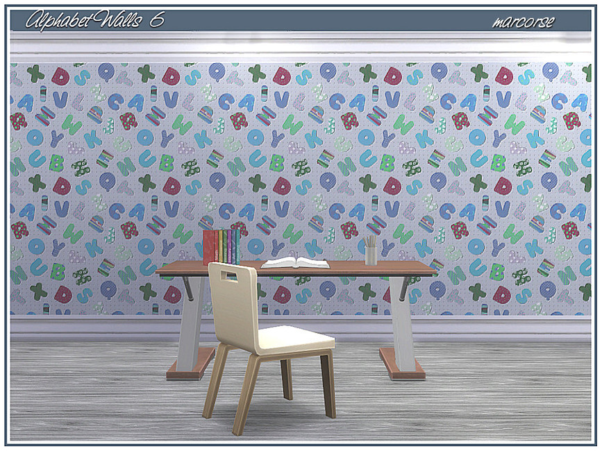 The Sims Resource - Alphabet Walls_marcorse