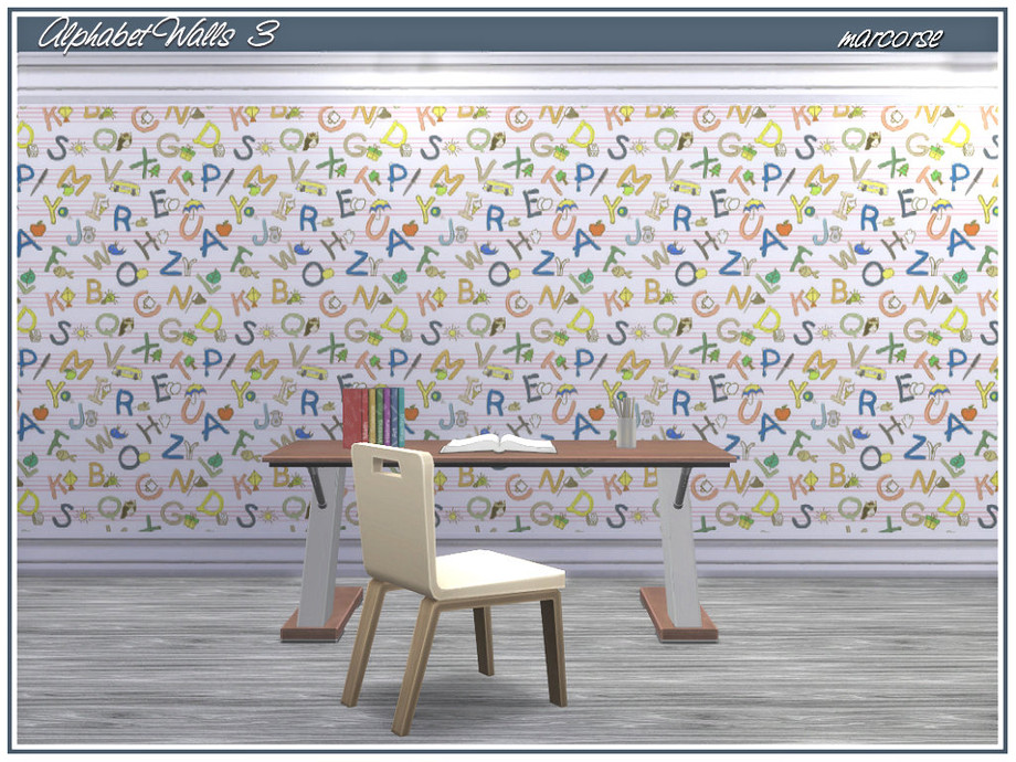 The Sims Resource - Alphabet Walls_marcorse