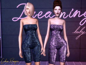 Sims 4 — Genius Cobra Romper by Genius6662 — Added specular map to highlight scales. - New Mesh - All Lods - 13 Swatches
