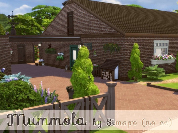 Sims 4 — Mummola (no cc) by Simspo — In Finnish, ''Mummola'' means the place where your grandparents live. For most, it