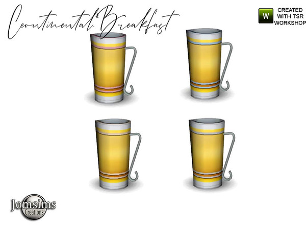 Sims 4 — Continental breakfast orange pichet by jomsims — Continental breakfast orange pichet