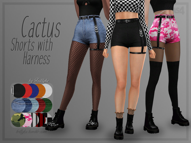 Шорты симс. Шорты "Cactus shorts with harness" для игры SIMS 4. SIMS 4 шорты женские. SIMS 4 шорты Суприм. The SIMS 4 кожаные шорты.