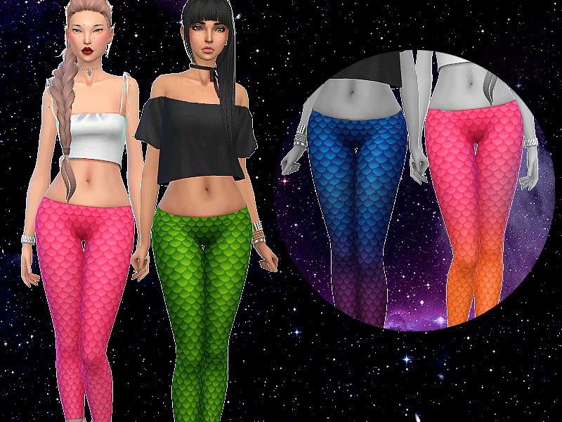 The Sims Resource - Mermaid Leggings