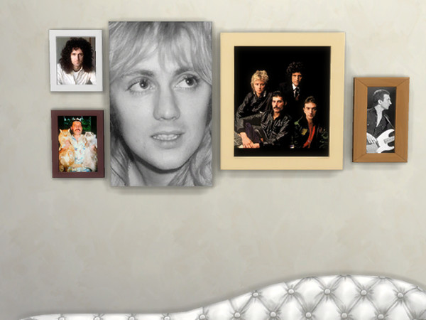 Sims 4 — Queen  Bohemian Rhapsody Painting-REQUIRES MOVIE HANGOUT by thequeenfanatic — Pictures of; Queen: John Deacon,