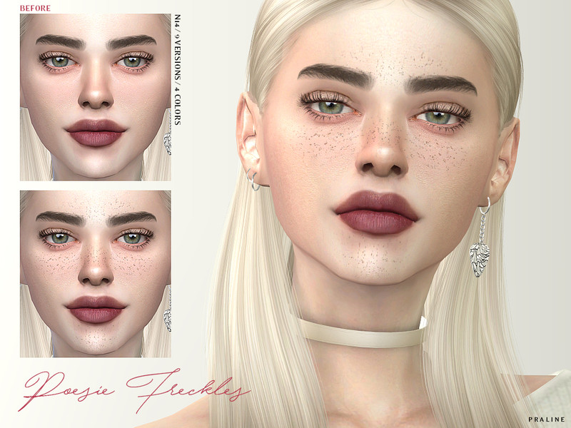 Pralinesims' Sims 4 Downloads - 'freckles.
