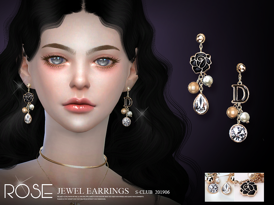 The Sims Resource S Club Ts4 Ll Earrings 201906