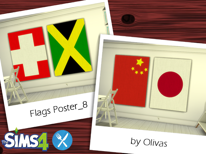 The Sims Resource Flags Poster8