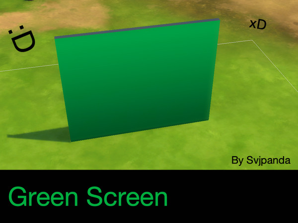 Sims 4 — Green Screen Wall by Svjpanda — A green screen wall for editing There is just 1 color RGB: Red: 0 Green: 177