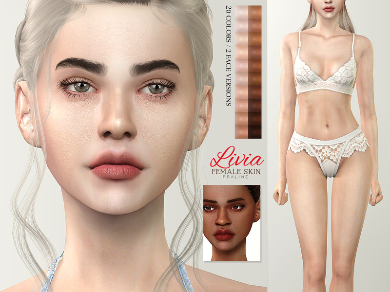 Sims 4 Female Skin Details.