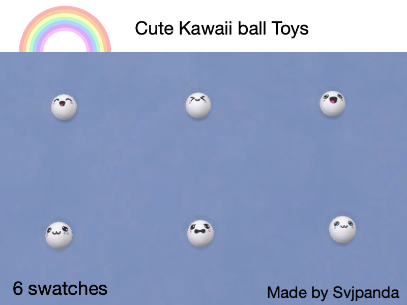 Sims 4 Cute Kawaii Ball Pet Toy by Svjpanda
