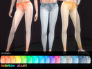 Sims 4 — Rainbow Jeans - Backyard needed by Nervsty — Rainbow Jeans available in 15 colors. Backyard needed