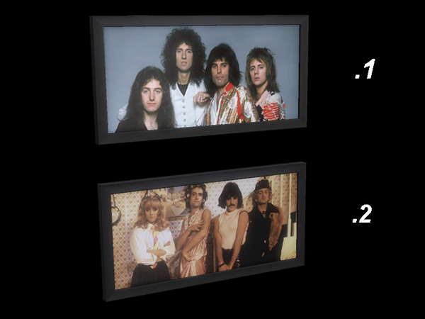 Sims 4 — Queen Painting V.1 by thequeenfanatic — Base game paintings of the band Queen.